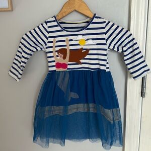 Kids Dress mermaid with Mesh layer